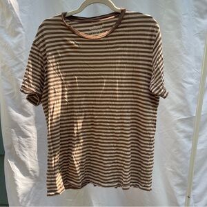 Arizona loose striped shirt brown